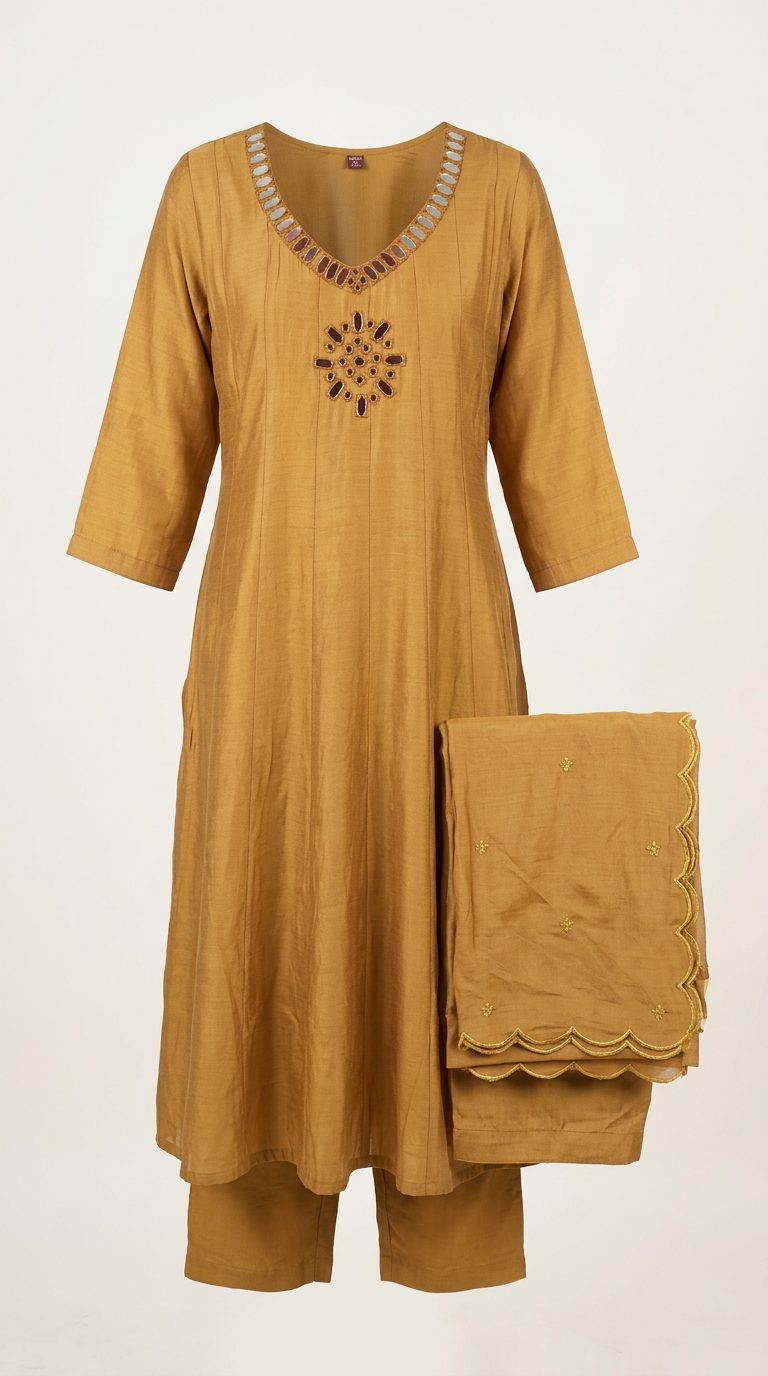 Mustard gold suit — catalog